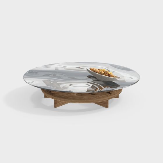 Moderne mittelalterliche Wohnzimmertisch aus Glas