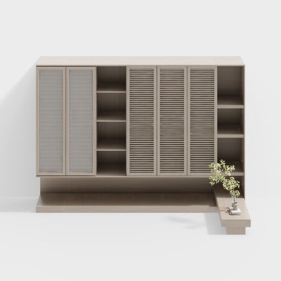 Urban Bookshelf 3D model for Modern Interiors