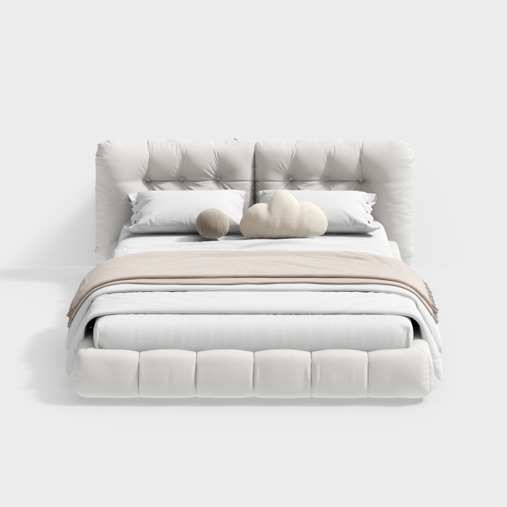 Lit double minimaliste moderne