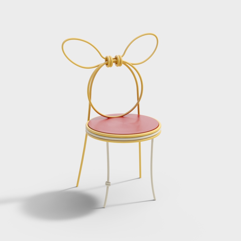 Colored shaped dining chair