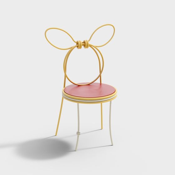 Charming Bow Tie Chair 3D model