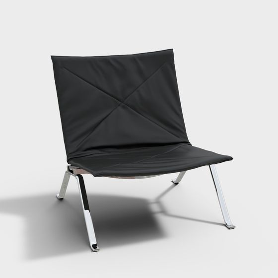 Sleek Urban Lounge Chair 3D model for Contemporary Spaces