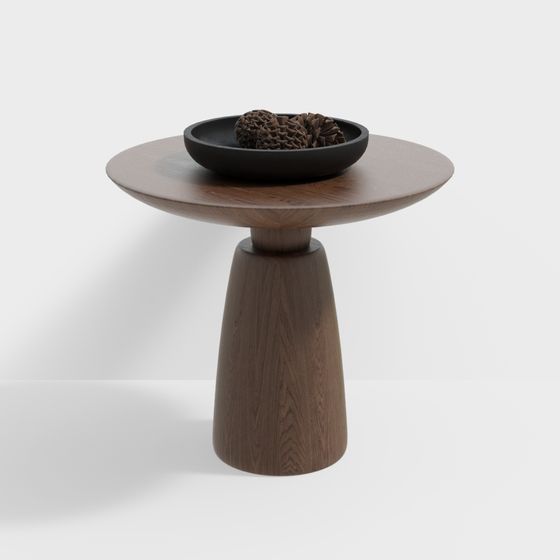 Stylish Low-Polygon Round Table 3D model