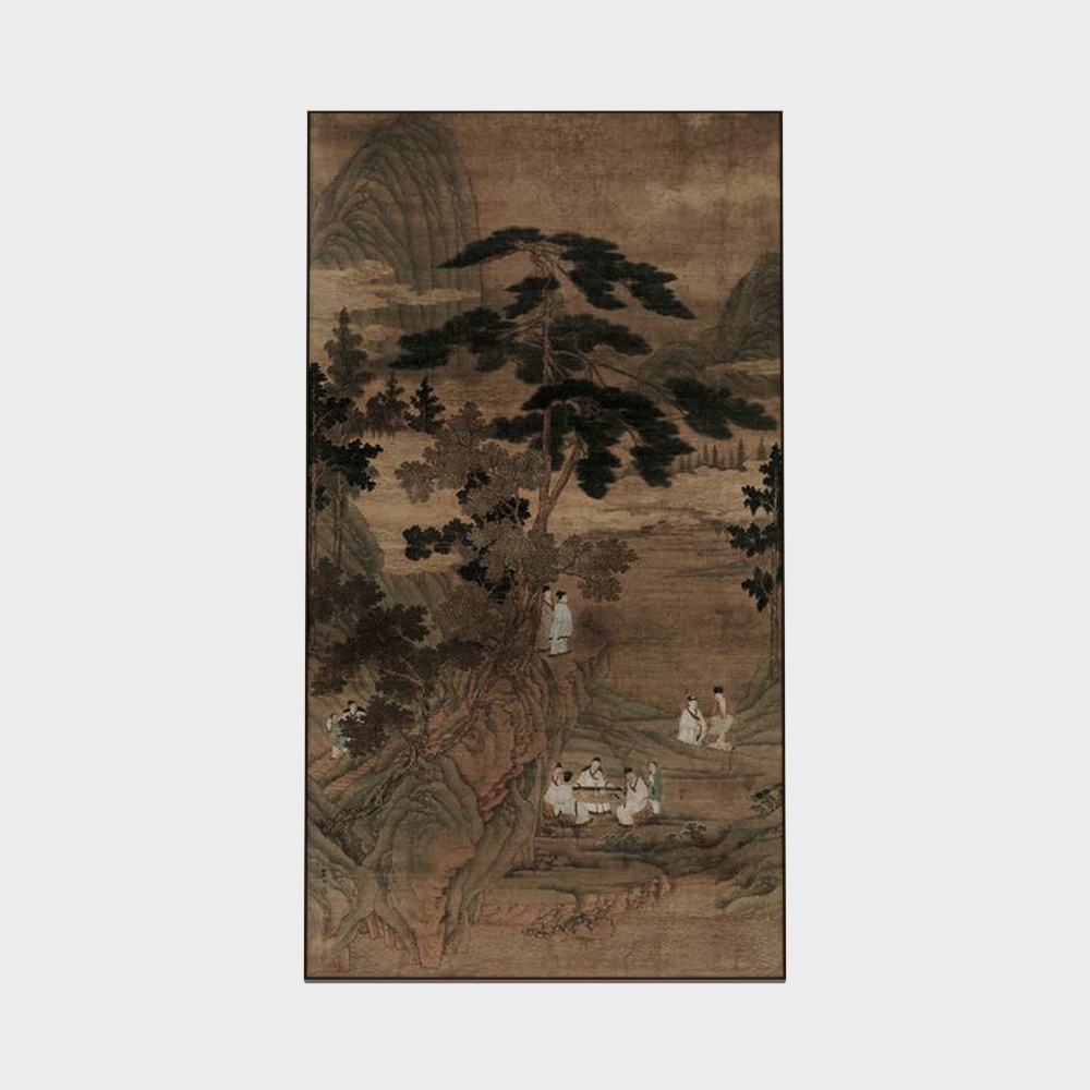 Tranh trang trí phòng khách cổ điển Wabi-sabi