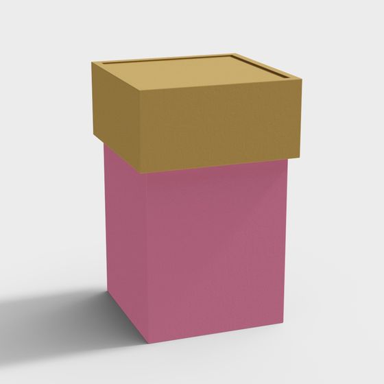 Two-Tone Cubic Box 3D model