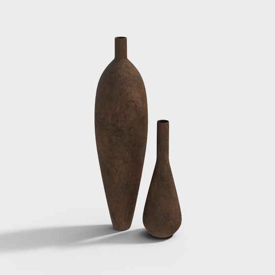 Rustic Pottery Vase 3D model
