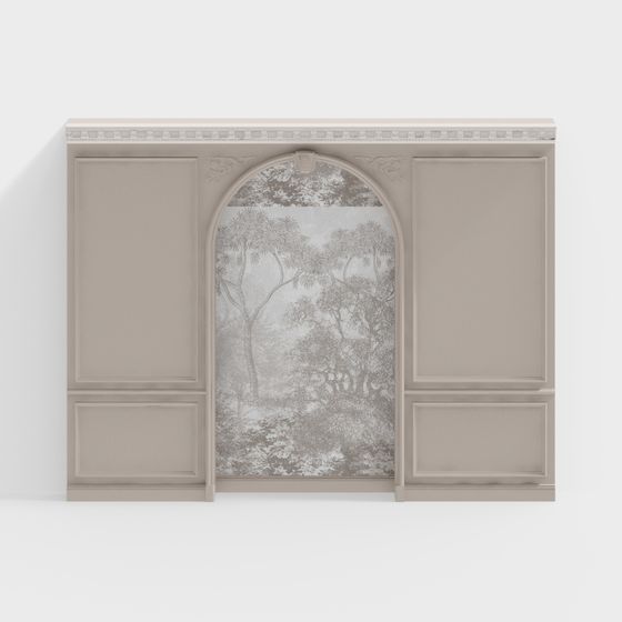 Forest Window 3D model for Creative Projects