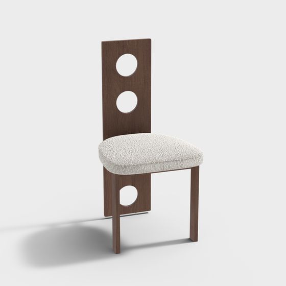 Modern Round Window Chair 3D model