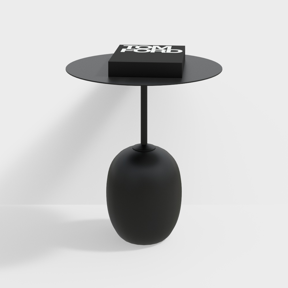 Plusieurs bords noirs ronds de salon antique Wabi-sabi