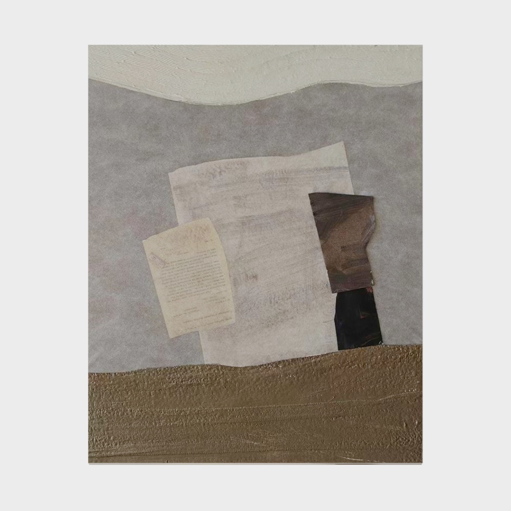 わびさび古代スタイルのリビングルーム装飾画