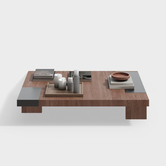 Elegant Floating Coffee Table 3D model for Modern Interiors