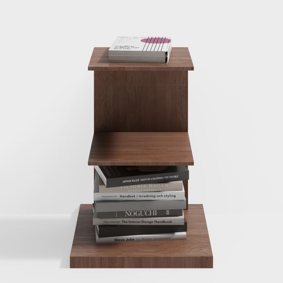 侘寂アンティークリビングルーム床用小型本棚