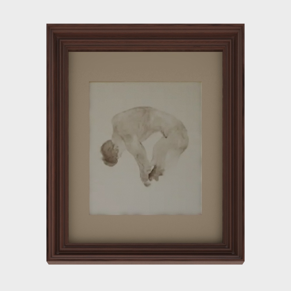 Thoughtful 3D Model - Low Poly Art