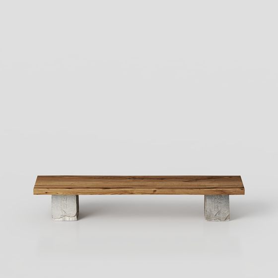 Modern Urban Bench 3D model