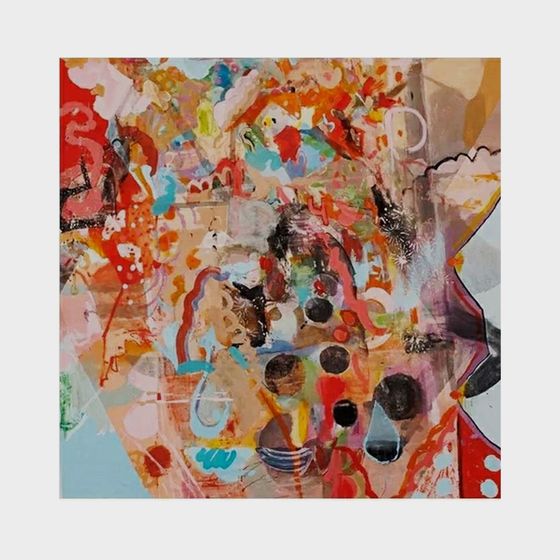 모던 바우하우스 금속 장식화