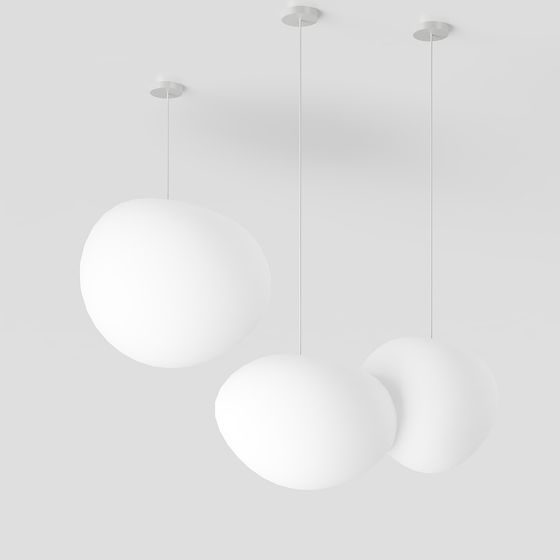 Sphere Trio 3D model - Modern Minimalist Design