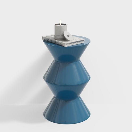 Streamlined Side Table 3D model