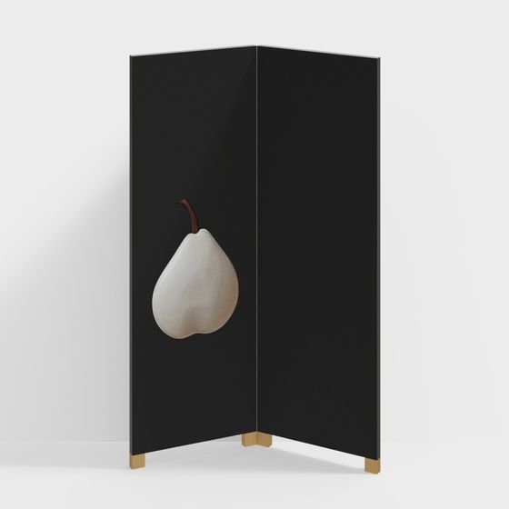 Stylish Black Screen 3D model for Creative Use