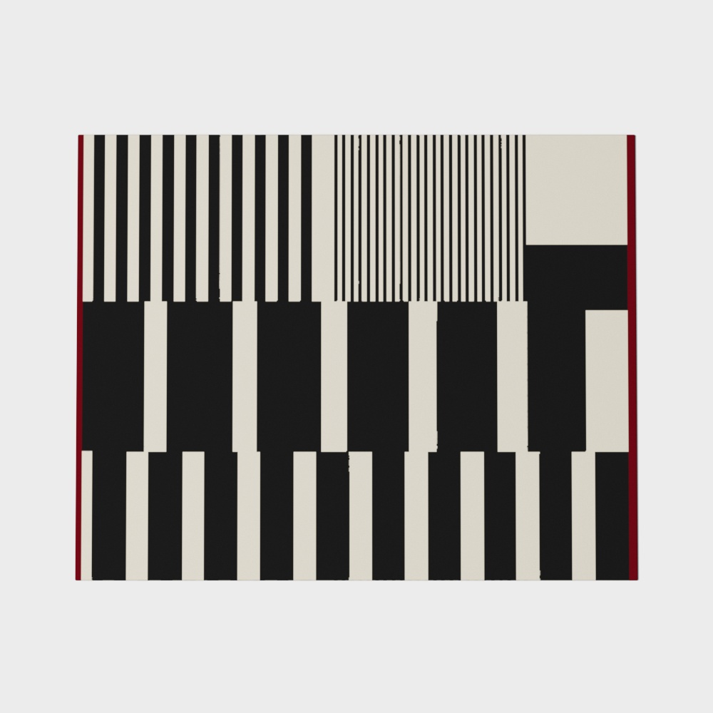 Tapis de salon en métal Bauhaus moderne