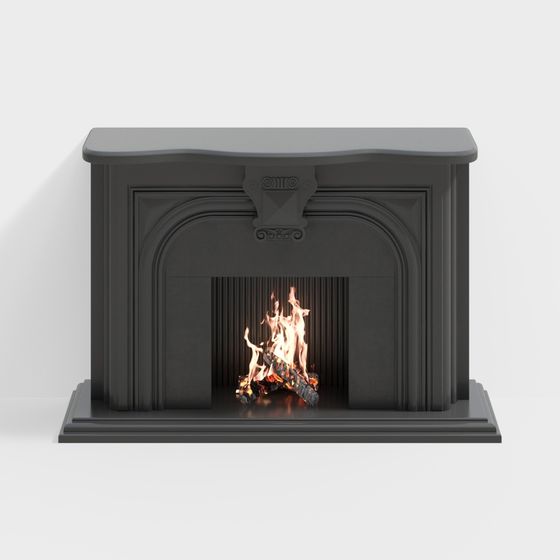 Victorian Fireplace 3D model for Classic Interiors