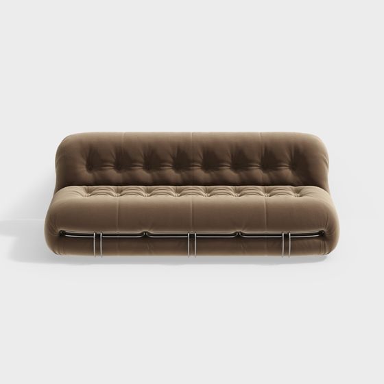 Contemporary Low-Poly Sofa 3D model