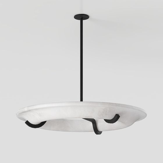 Elegant Low-Poly Hanging Lamp 3D model