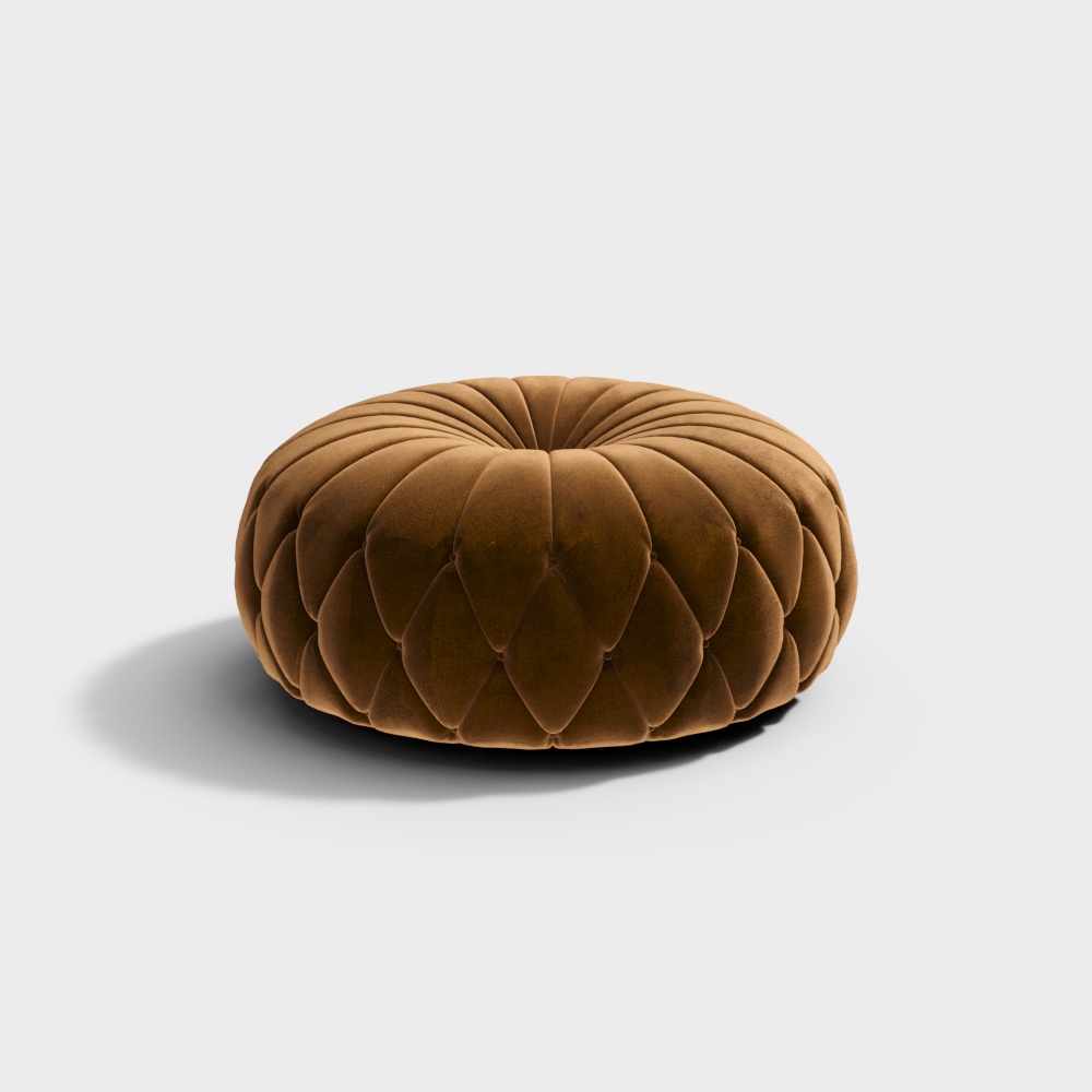 Modern vintage living room round cushion
