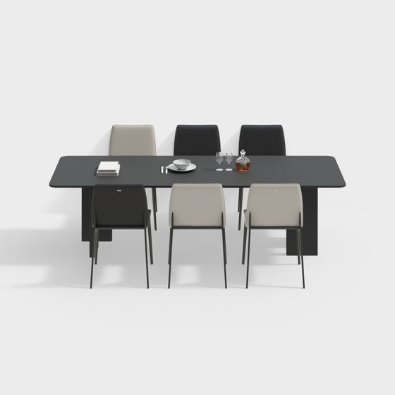 Urban Dining Table 3D model
