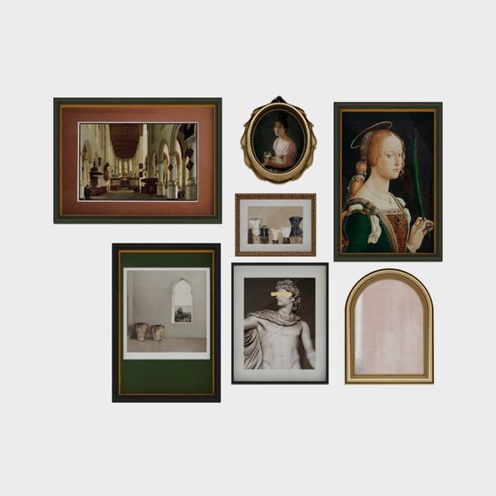 Gallery Wall 3D Model for Creative Projects