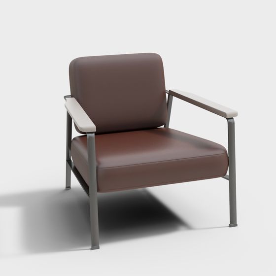 Stylish Low-Poly Lounge Chair 3D model