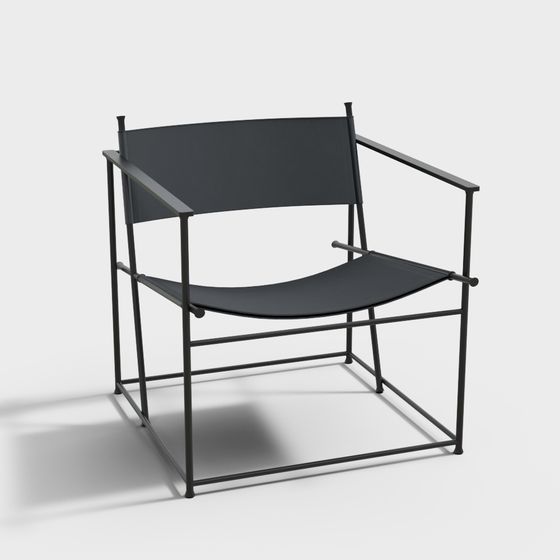 Urban Leisure Chair 3D model for Modern Spaces