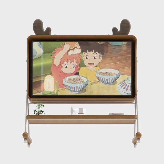 Whimsical Retro Modern TV Stand 3D model