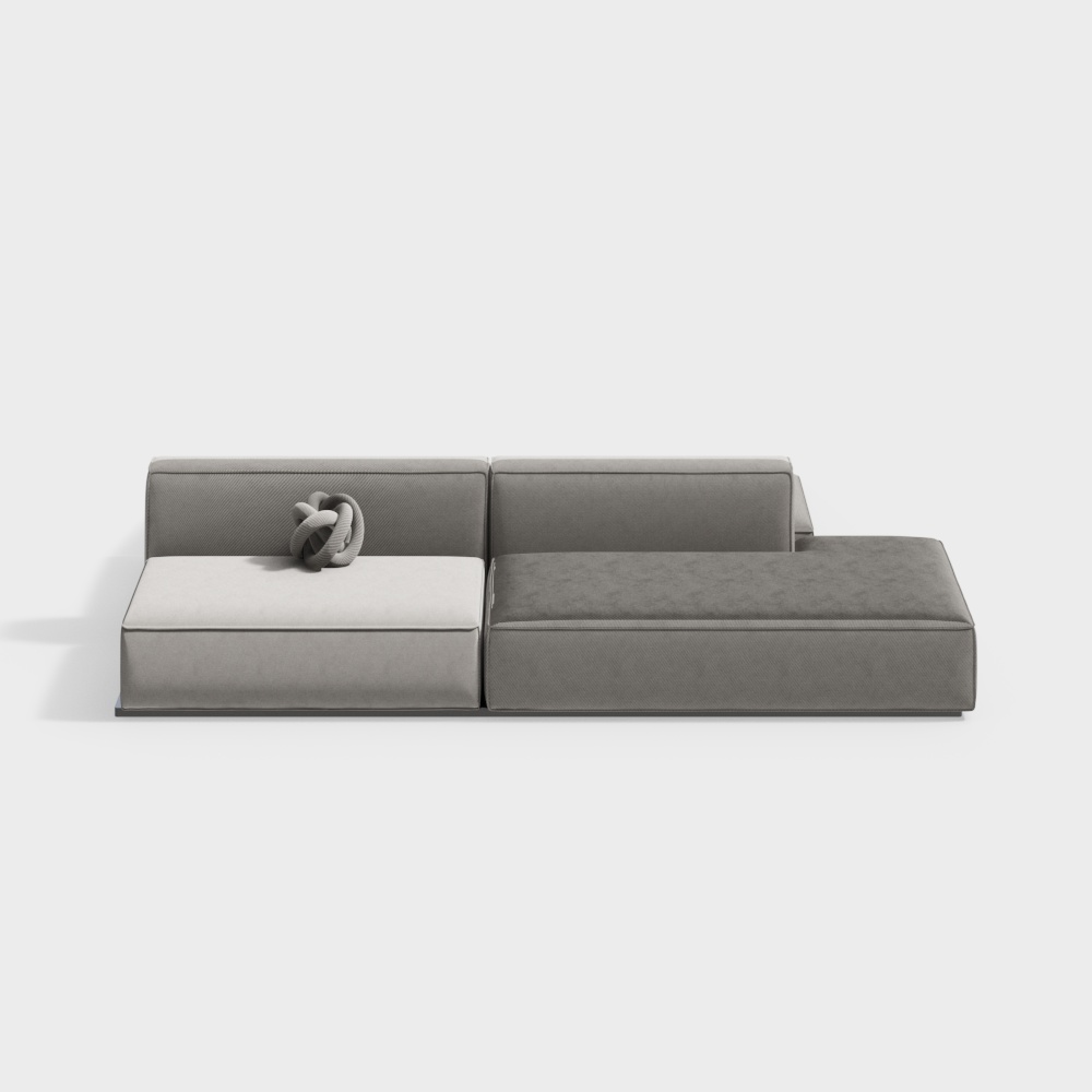 現代客廳雙面多人沙發