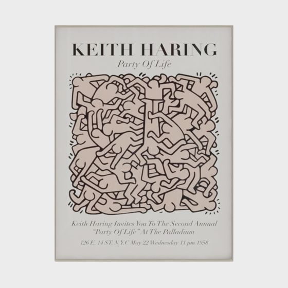 Keith Haring Party Of Life 3D model