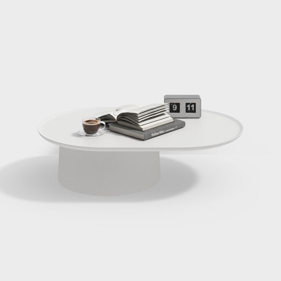 Stylish Round Coffee Table 3D model