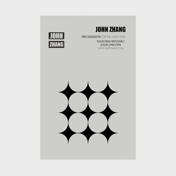 John Zhang Party Poster 3D model for Creative Designs