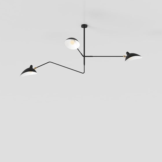 Flexi-Light Stylish Chandelier 3D model for Contemporary Spaces