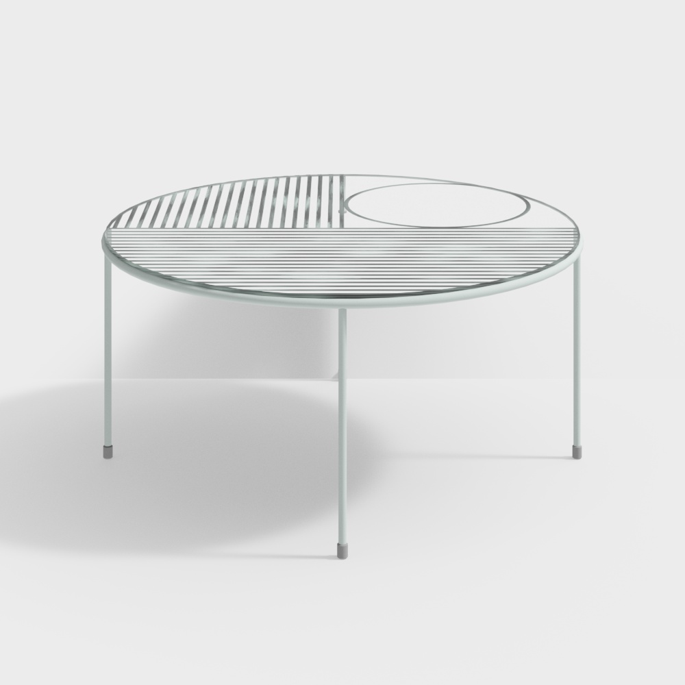 Modern iron edge table