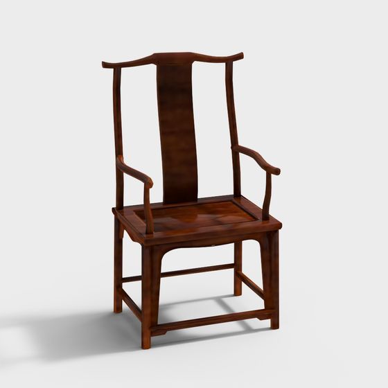 Traditional Chinese Official Chair 3D model