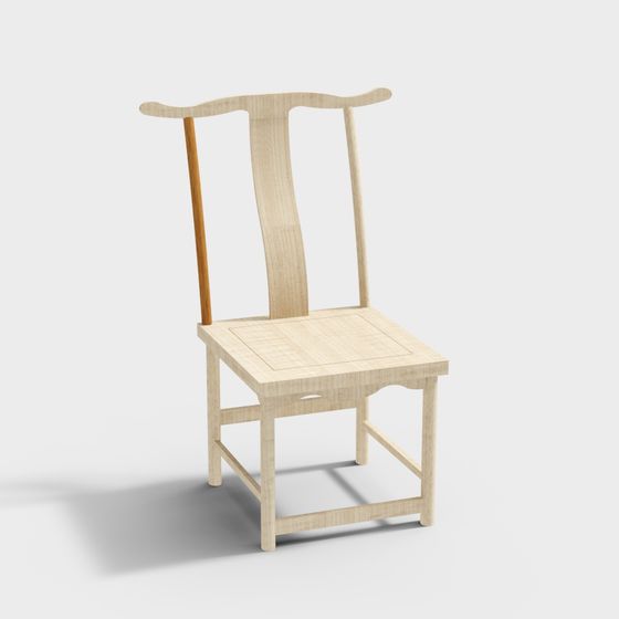 Elegant Simplistic Chinese Chair 3D model