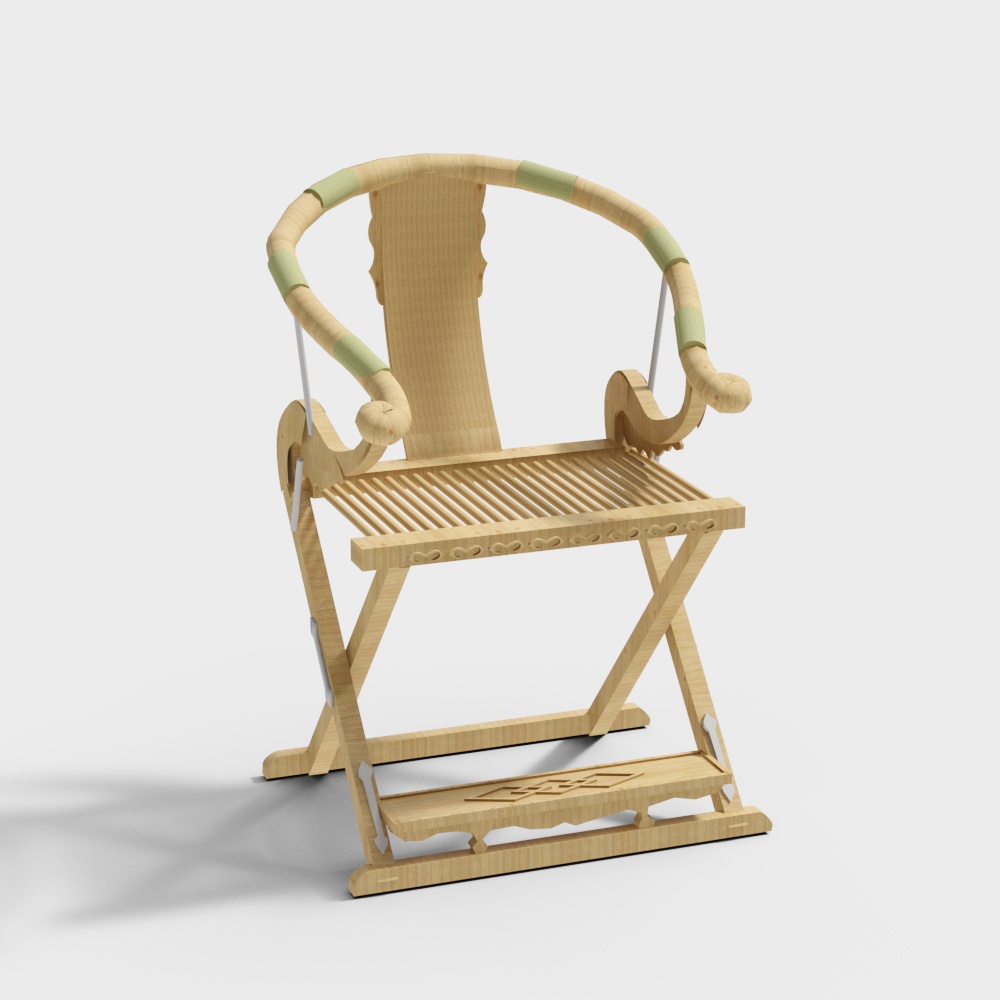 Chinese round chair2