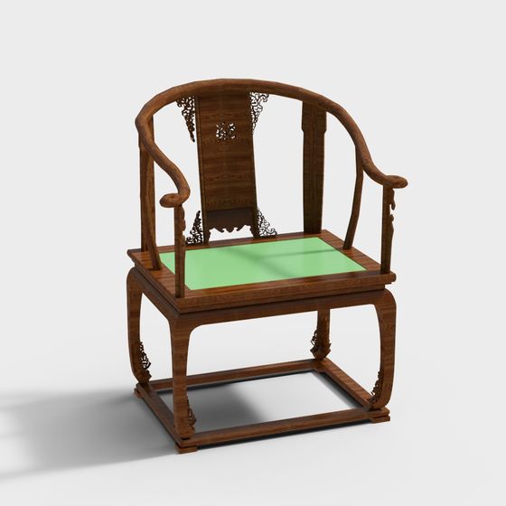 Eastern Elegance Chair 3D model for Design Projects