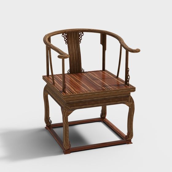 Oriental Elegance Chair 3D model for Contemporary Design