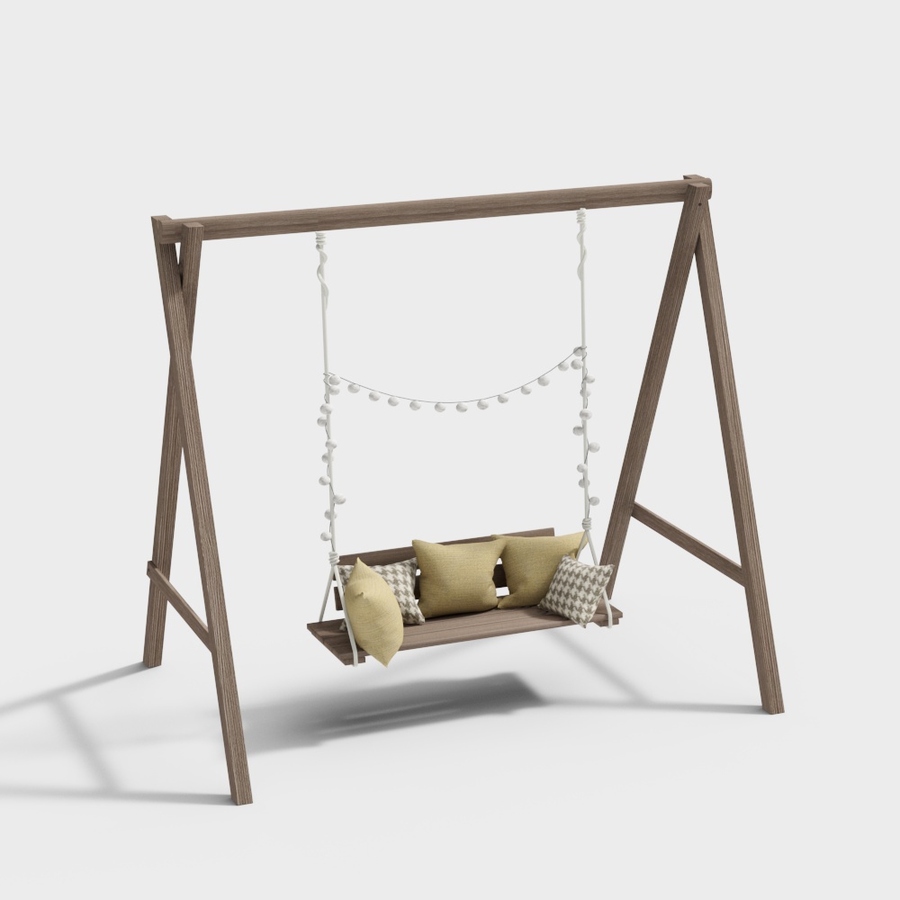 Philodendron Wood Outdoor Chair 3D Model – Free