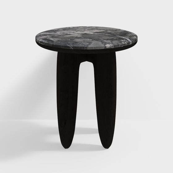 Minimalist Round Table 3D model