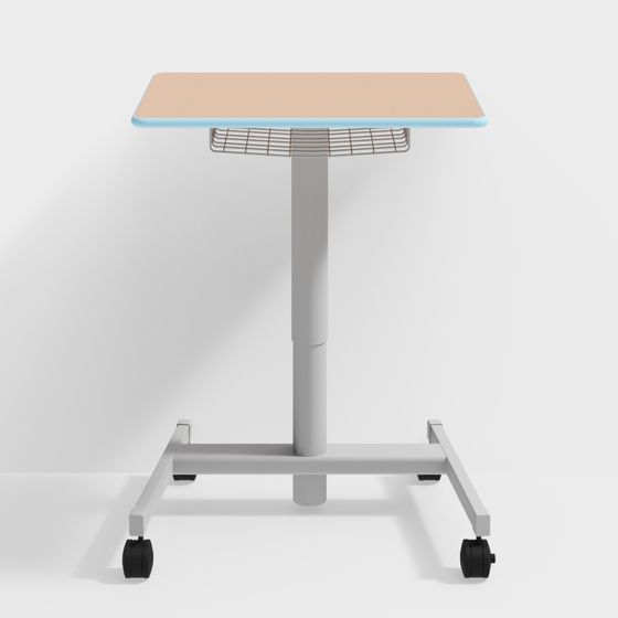 Stylish Mobile Desk 3D model for Modern Interiors