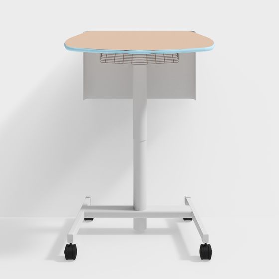 Contemporary Mobile Office Desk 3D model for Creative Spaces