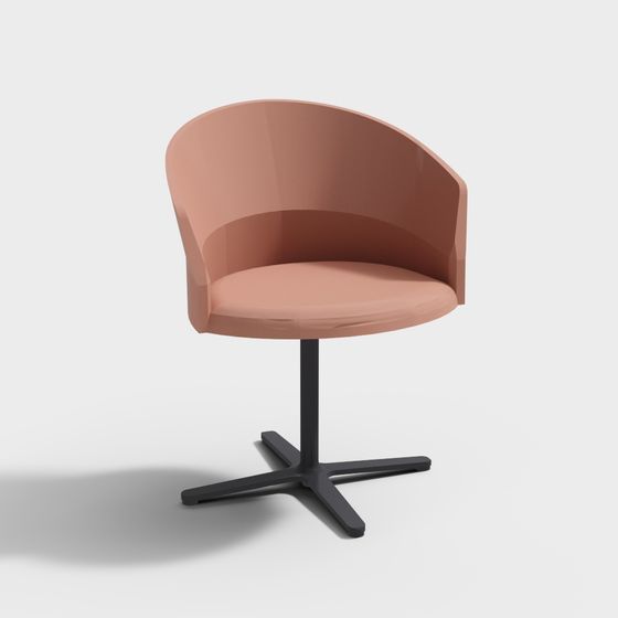 Sleek Lounge Chair 3D model for Modern Interiors
