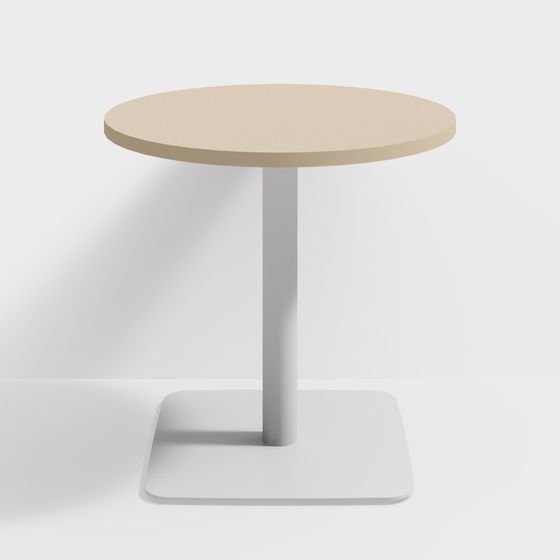 Unique Low-Poly Round Table 3D model