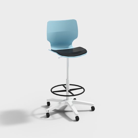 Stylish Lightweight Office Chair 3D model